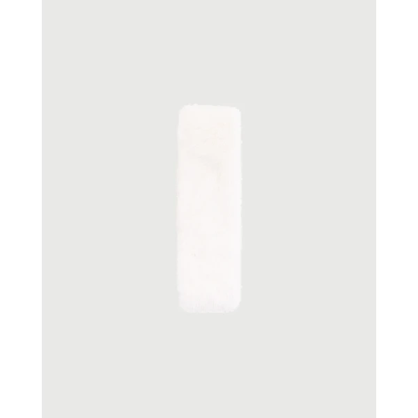 Yves Salomon Mink Fur and Leather Headband in White | Hair Accessories | Luxury Shoes 