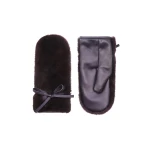 Yves Salomon Mink Fur and Leather Mittens in Bordeaux | Women | Luxury Shoes 