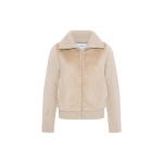 Yves Salomon Mink Fur and Merino Knit Jacket in Beige | Mink Jacket | Luxury Shoes 