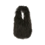 Yves Salomon Mongolian Lambskin Bag in Grey | Shoulder & Crossbody Bags | Luxury Shoes 