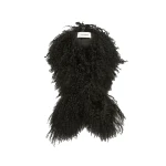 Yves Salomon Mongolian Shearling Scarf in Black | Scarves | Luxury Shoes 