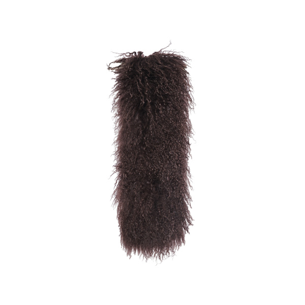Yves Salomon Mongolian Shearling Scarf in Brown | Scarves | Luxury Shoes 