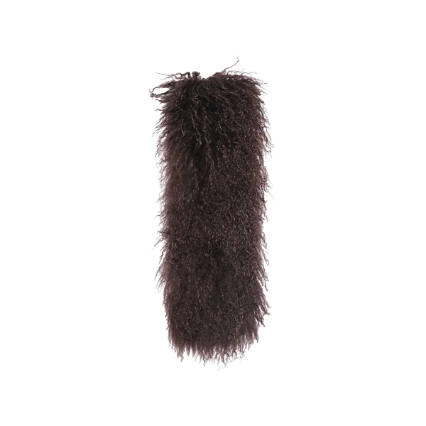 Mongolian Shearling Scarf in Brown