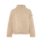 Yves Salomon Oversized Cashmere Wool Knit Jumper in Beige | Women | Luxury Shoes 