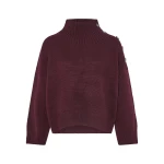 Yves Salomon Oversized Cashmere Wool Knit Jumper in Bordeaux | Women | Luxury Shoes 