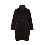 Yves Salomon Oversized Double-Faced Wool Cashmere Coat in Brown | Wool Coat | Luxury Shoes 