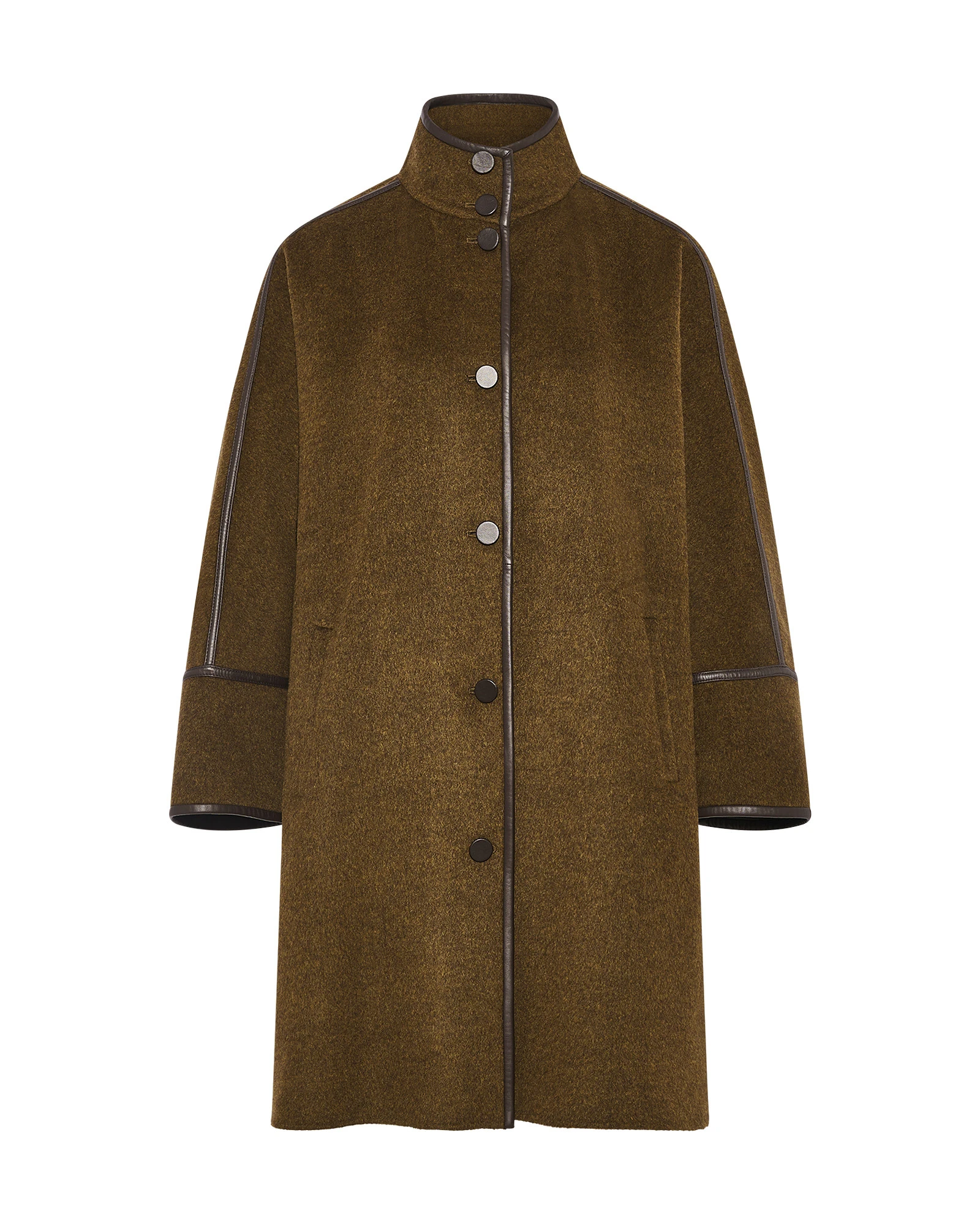 Yves Salomon Oversized Double-Faced Wool Cashmere Coat in Brown Yves Salomon Oversized Double-Faced Wool Cashmere Coat in Brown | Wool Coat | Luxury Shoes