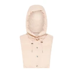Yves Salomon Padded Hood Bib in Water-Repellent Technical Fabric in Pink | Women | Luxury Shoes 
