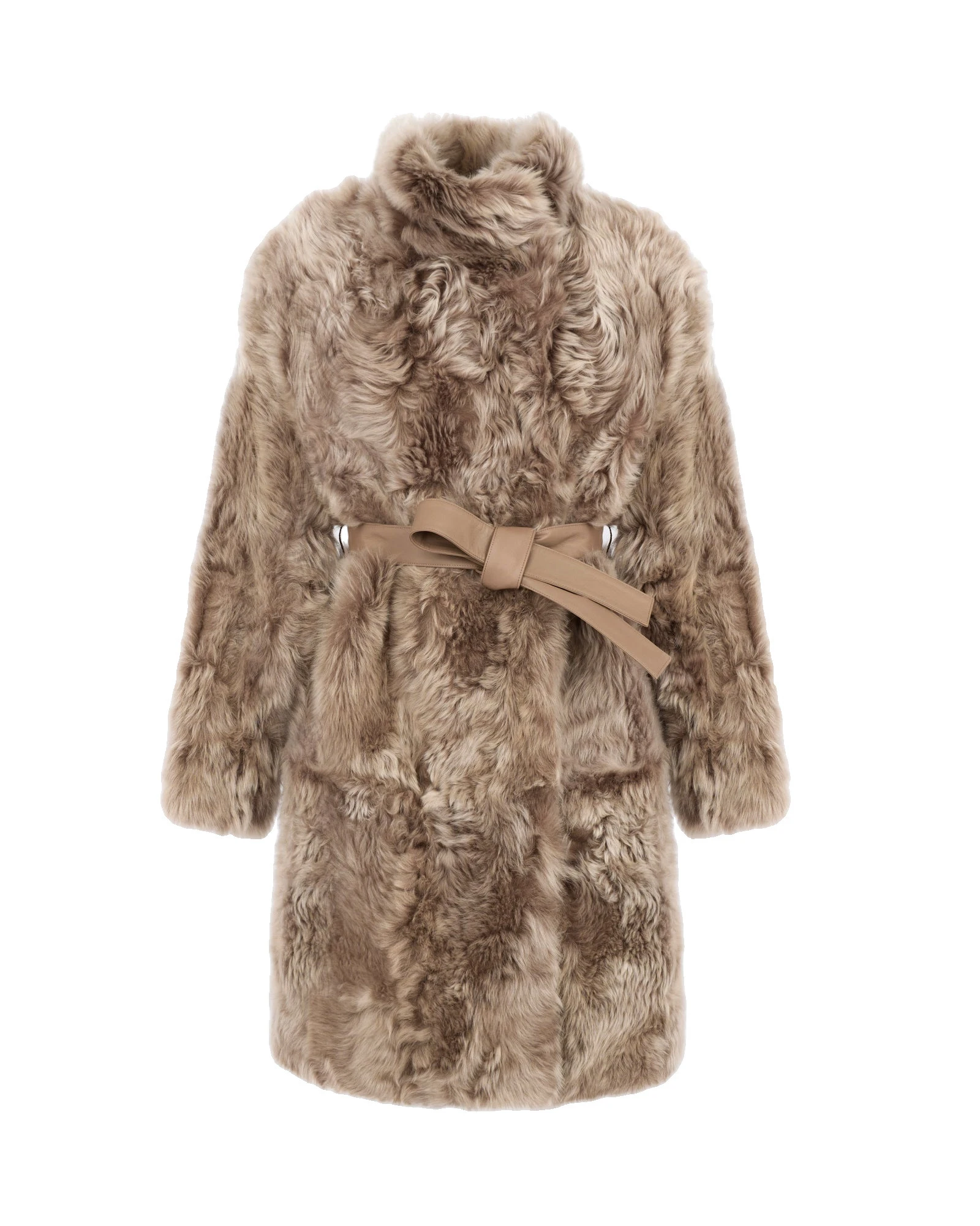Yves Salomon Reversible Belted Coat in Toscana Lambskin in Camel Yves Salomon Reversible Belted Coat in Toscana Lambskin in Camel | Women | Luxury Shoes