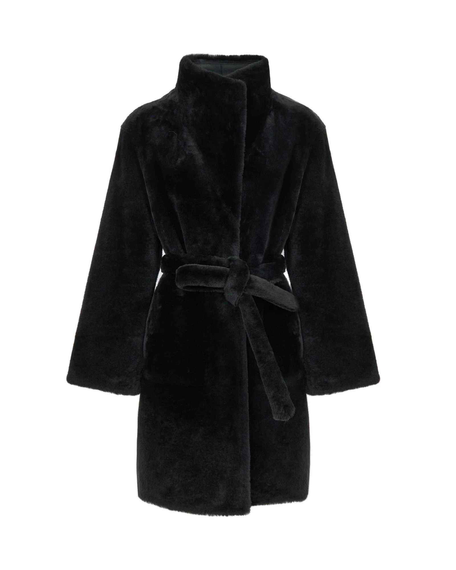 Yves Salomon Reversible Combed Lambskin Shearling Coat in Black Yves Salomon Reversible Combed Lambskin Shearling Coat in Black | Shearling Coat | Luxury Shoes