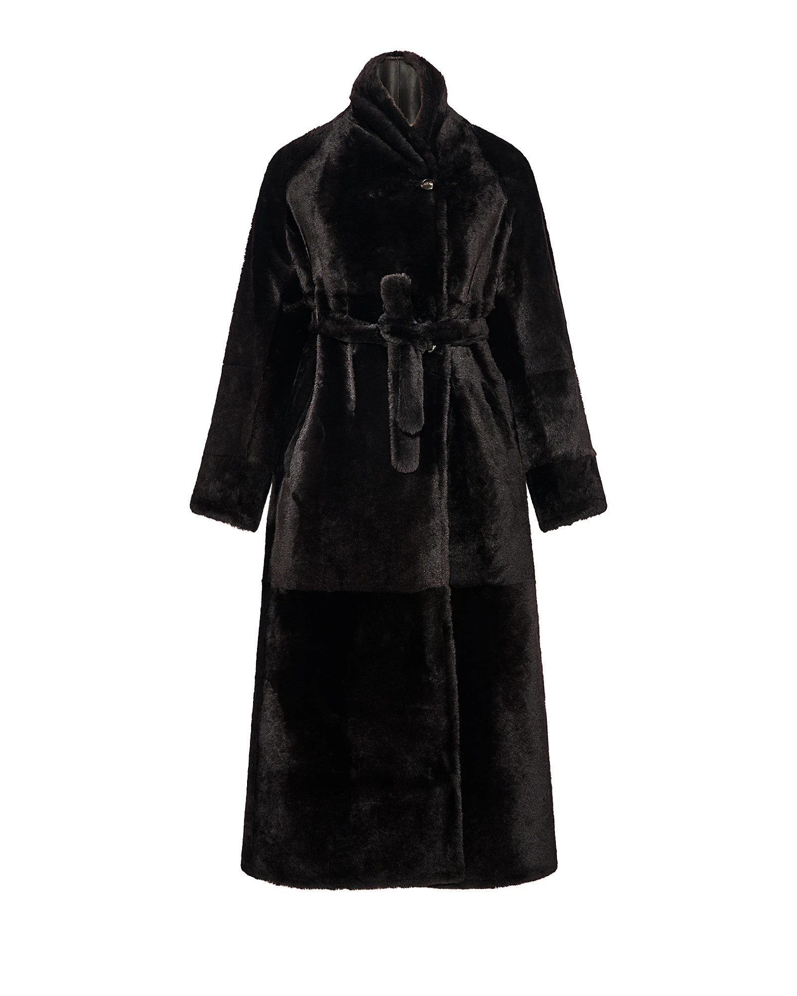 Yves Salomon Reversible Long Lacon Lamb Shearling Coat in Brown Yves Salomon Reversible Long Lacon Lamb Shearling Coat in Brown | Shearling Coat | Luxury Shoes