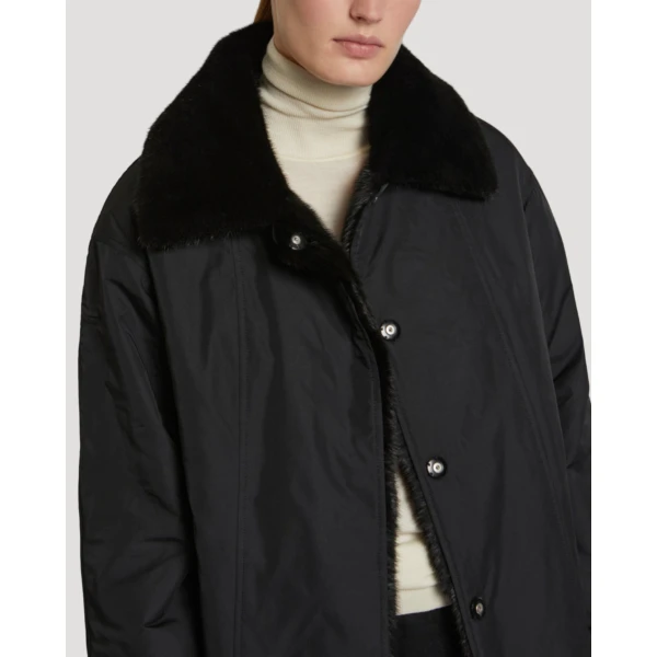 Yves Salomon Reversible Technical Parka with Mink Fur in Black | Coats | Luxury Shoes 