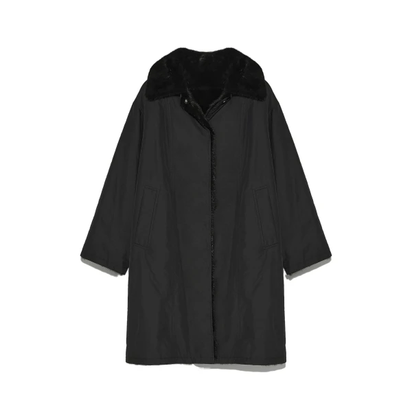 Yves Salomon Reversible Technical Parka with Mink Fur in Black | Women | Luxury Shoes 