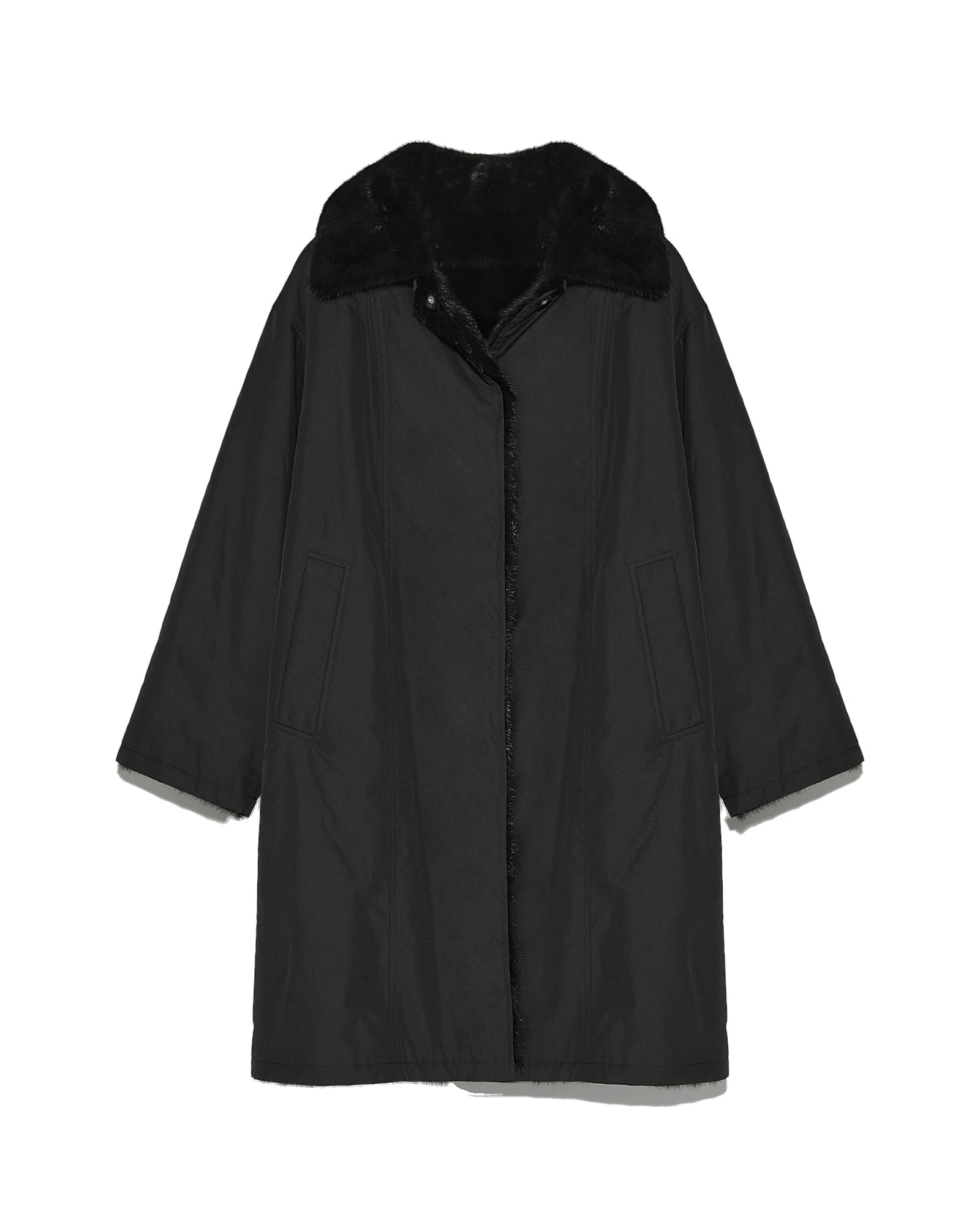 Yves Salomon Reversible Technical Parka with Mink Fur in Black Yves Salomon Reversible Technical Parka with Mink Fur in Black | Women | Luxury Shoes