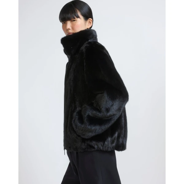 Yves Salomon Reversible Water-Repellent Bomber with Mink Fur in Black | Jackets | Luxury Shoes 