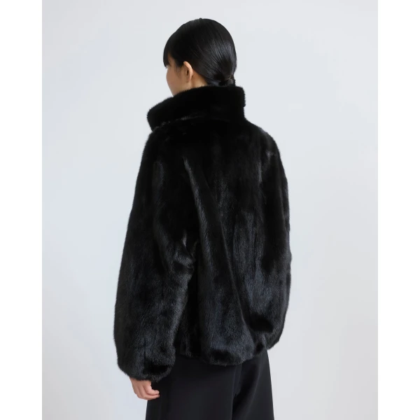Yves Salomon Reversible Water-Repellent Bomber with Mink Fur in Black | Jackets | Luxury Shoes 