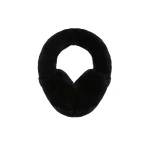 Yves Salomon Rex Rabbit Fur Earmuffs in Black | Hats | Luxury Shoes 