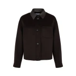 Yves Salomon Short Double-Sided Cashmere Wool Shirt in Brown | Jackets | Luxury Shoes 
