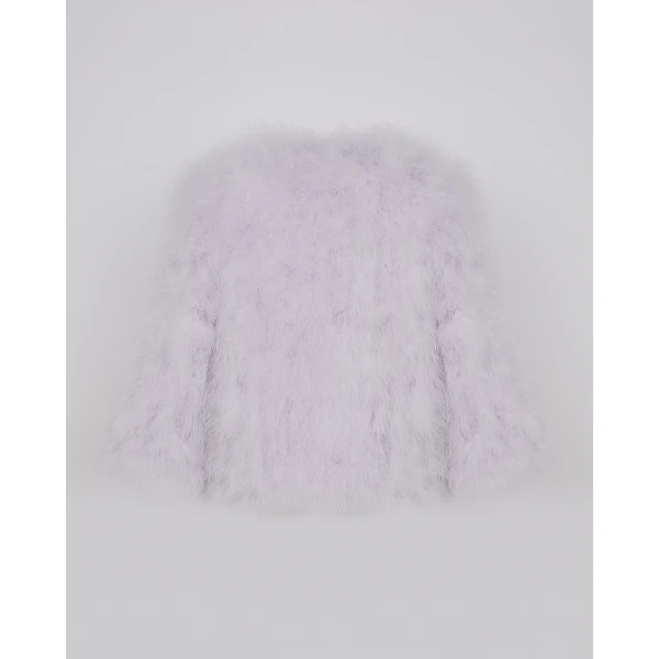 Yves Salomon Short Feather Jacket in Purple | Jackets | Luxury Shoes 