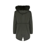 Yves Salomon Short Iconic Waterproof Cotton Parka with Fox and Rabbit Fur in Grey | Jackets | Luxury Shoes 