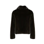 Yves Salomon Short Long-Haired Mink Fur Jacket in Black | Women | Luxury Shoes 