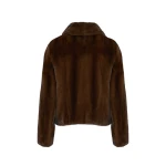 Yves Salomon Short Long-Haired Mink Fur Jacket in Brown | Women | Luxury Shoes 