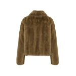 Yves Salomon Short Long-Haired Mink Fur Jacket in Green | Women | Luxury Shoes 