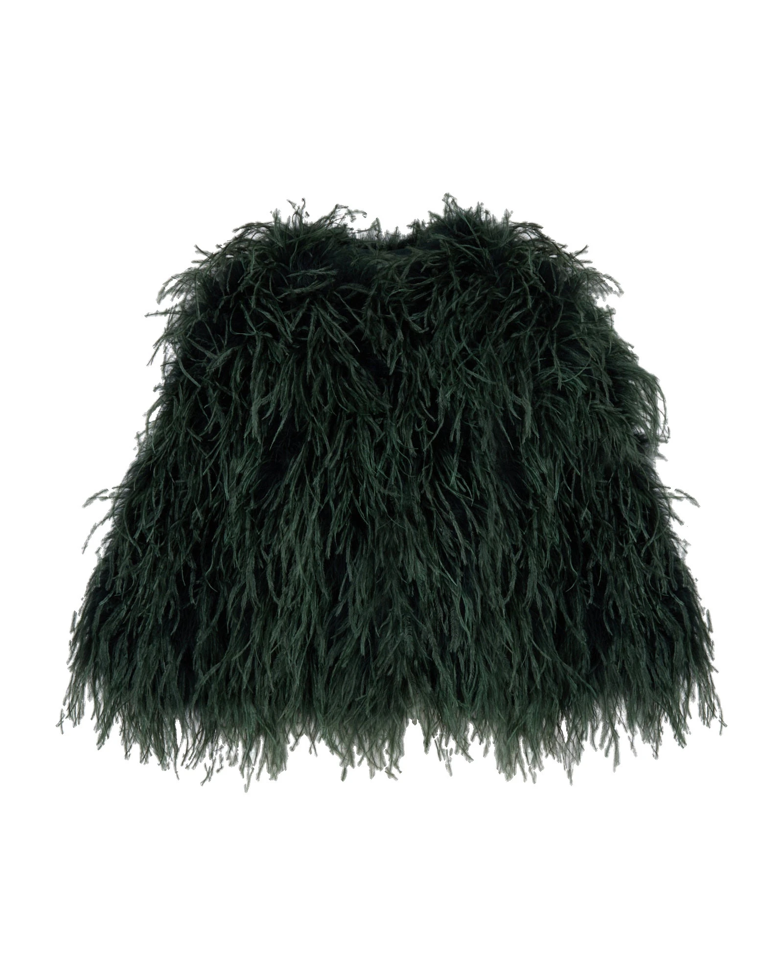 Yves Salomon Short Ostrich Feather Jacket in Dark Teal Yves Salomon Short Ostrich Feather Jacket in Dark Teal | Women | Luxury Shoes