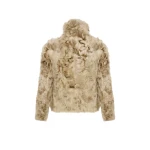 Yves Salomon Short Toscana Lambskin Jacket in Camel | Shearling Jackets | Luxury Shoes 