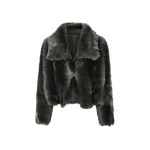 Yves Salomon Short Toscana Lambskin Jacket in Dark Green | Shearling Jackets | Luxury Shoes 