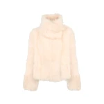 Yves Salomon Short Toscana Lambskin Jacket in Pink | Shearling Jackets | Luxury Shoes 