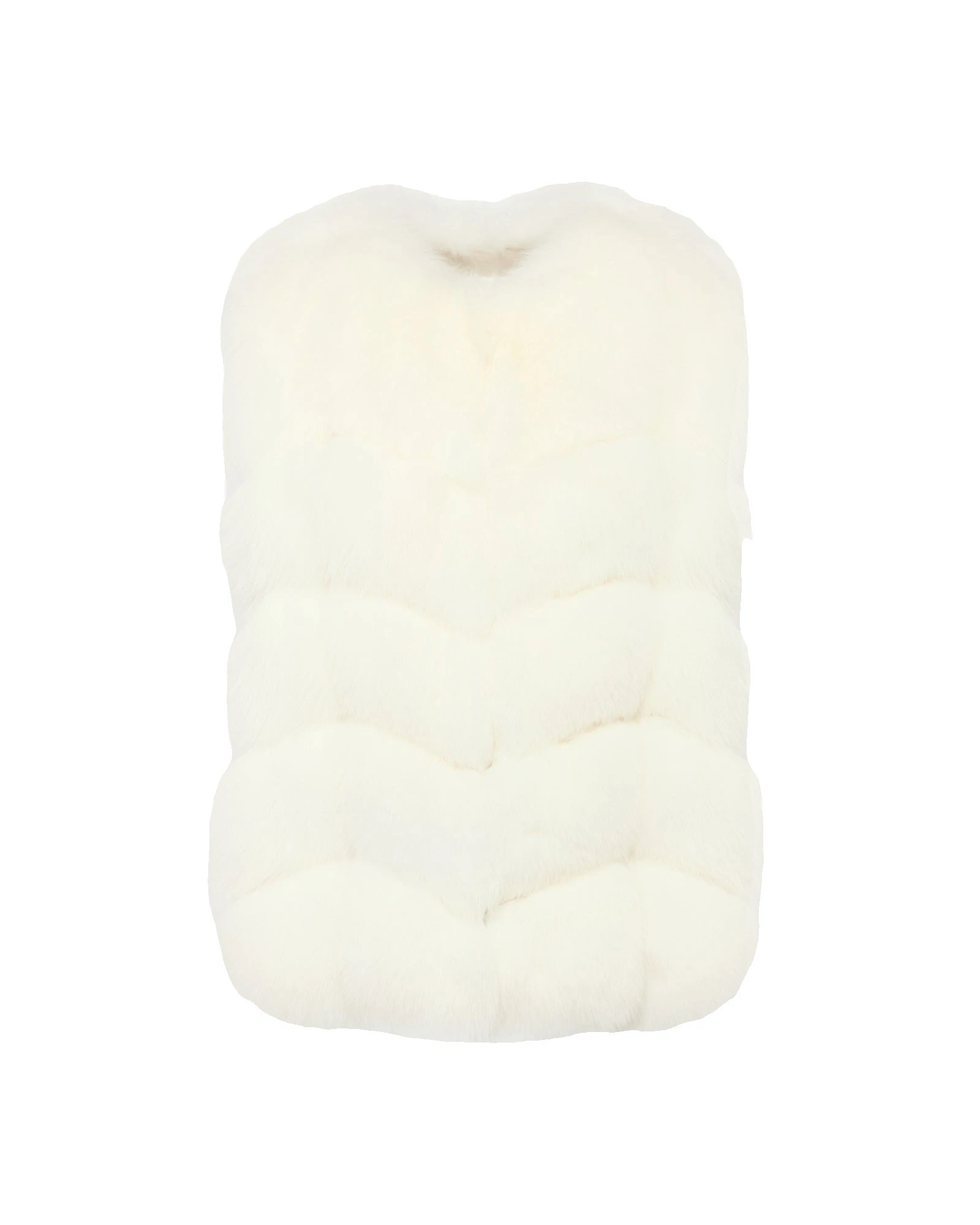 Yves Salomon Sleeveless Fox Fur Vest in White Yves Salomon Sleeveless Fox Fur Vest in White | Women | Luxury Shoes