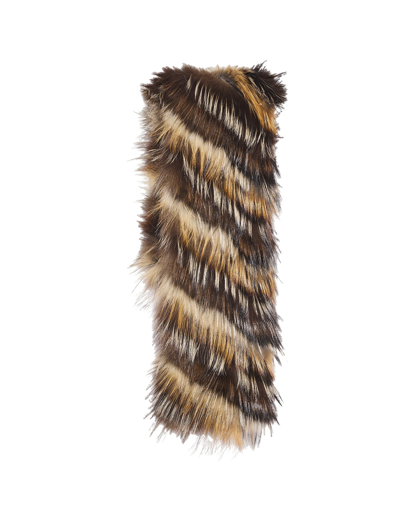 Yves Salomon Striped Fox Fur Scarf in Light Brown Yves Salomon Striped Fox Fur Scarf in Light Brown | Scarves | Luxury Shoes
