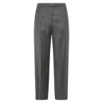 Yves Salomon Tailored Cashmere Wool Suit Trousers in Grey | Pants | Luxury Shoes 