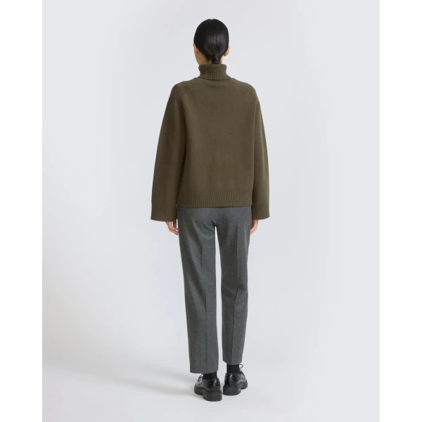 Yves Salomon Tailored Cashmere Wool Suit Trousers in Grey | Pants | Luxury Shoes 