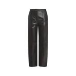 Yves Salomon Tailored Lambskin Leather Trousers in Brown | Tailored pants | Luxury Shoes 