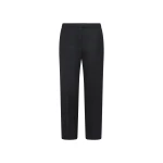 Yves Salomon Tailored Wool Trousers in Black | Tailored pants | Luxury Shoes 