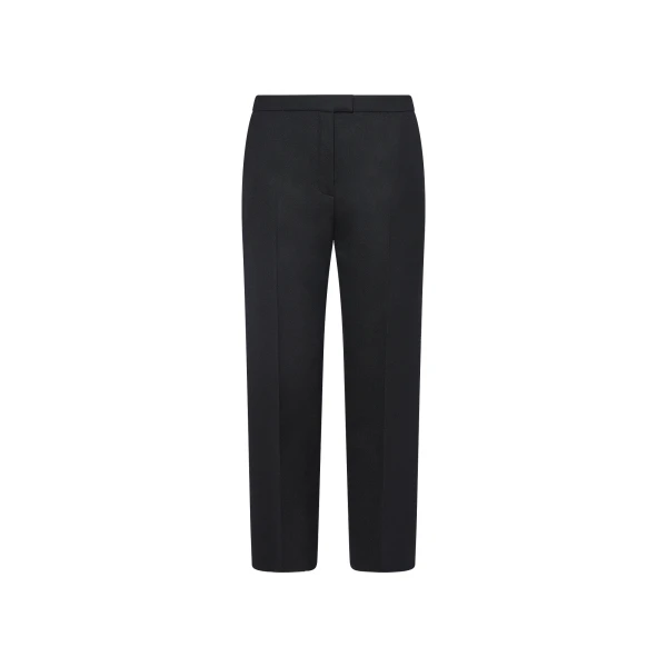 Tailored Wool Trousers in Black