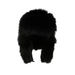 Yves Salomon Technical Fabric Ushanka with Fox Fur in Black | Women | Luxury Shoes 
