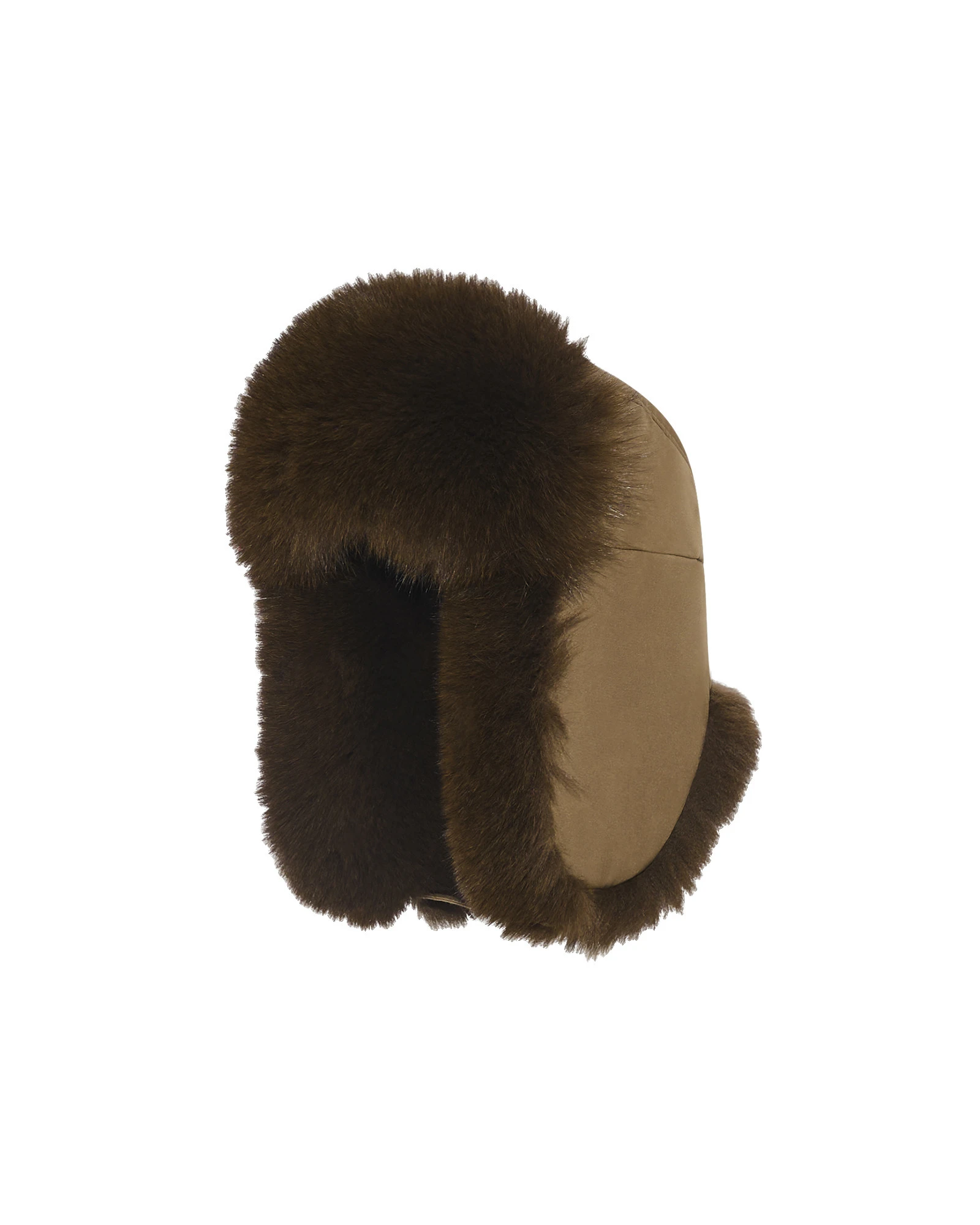 Yves Salomon Technical Fabric Ushanka with Fox Fur in Brown Yves Salomon Technical Fabric Ushanka with Fox Fur in Brown | Women | Luxury Shoes