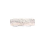 Yves Salomon Toscana Lamb Fur-Effect Headband in Grey | Hair Accessories | Luxury Shoes 