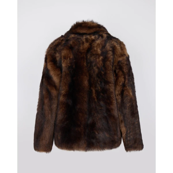 Yves Salomon Toscana Lambskin Shearling Pea Coat in Dark Brown | Shearling Coat | Luxury Shoes 