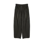 Yves Salomon Wide-Leg Trousers in Thin Lambskin Leather in Black | Women | Luxury Shoes 