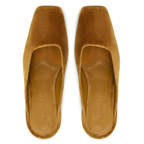 Zimmermann Atelier Mule 35 in Yellow | Mules | Luxury Shoes , view 4