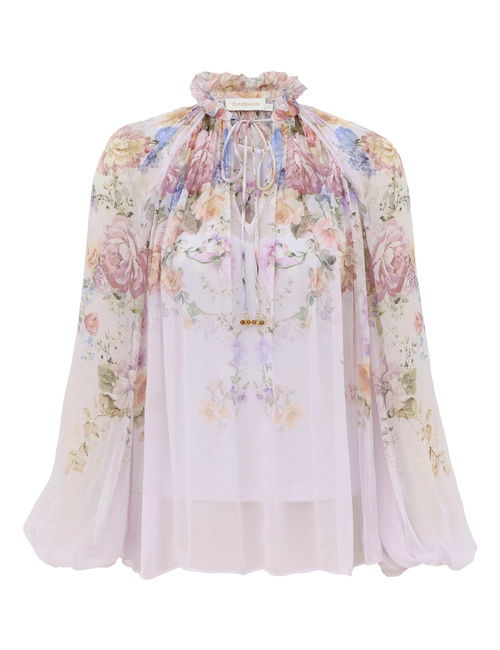 Zimmermann Clash Billow Blouse | Ready to Wear Collection Luxury Shoes Zimmermann Clash Billow Blouse