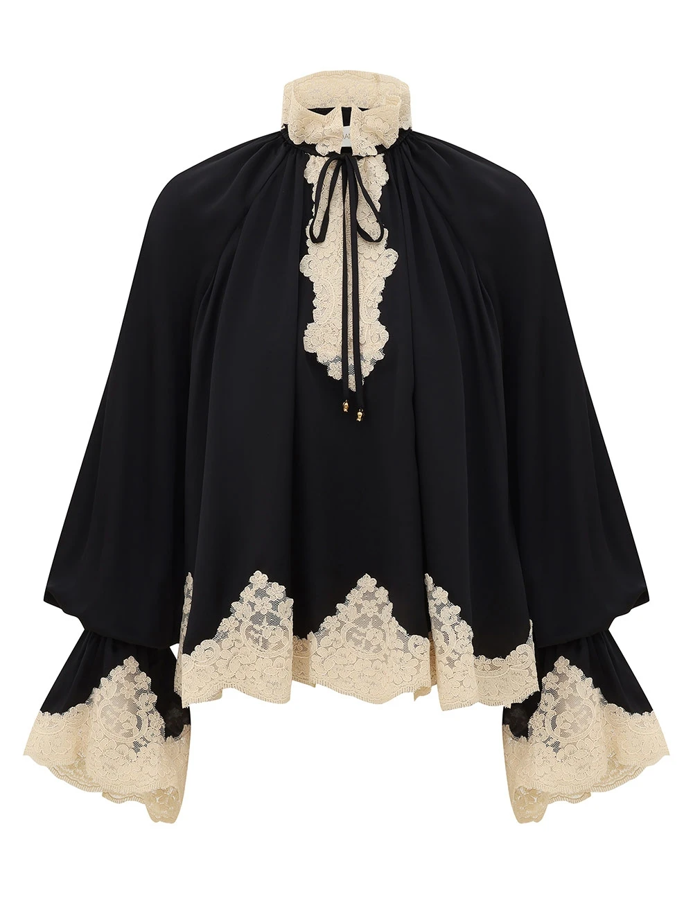 Zimmermann Clash Billow Lace Blouse | Ready to Wear Collection Luxury Shoes Zimmermann Clash Billow Lace Blouse