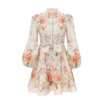 Zimmermann Clash Button Mini Dress