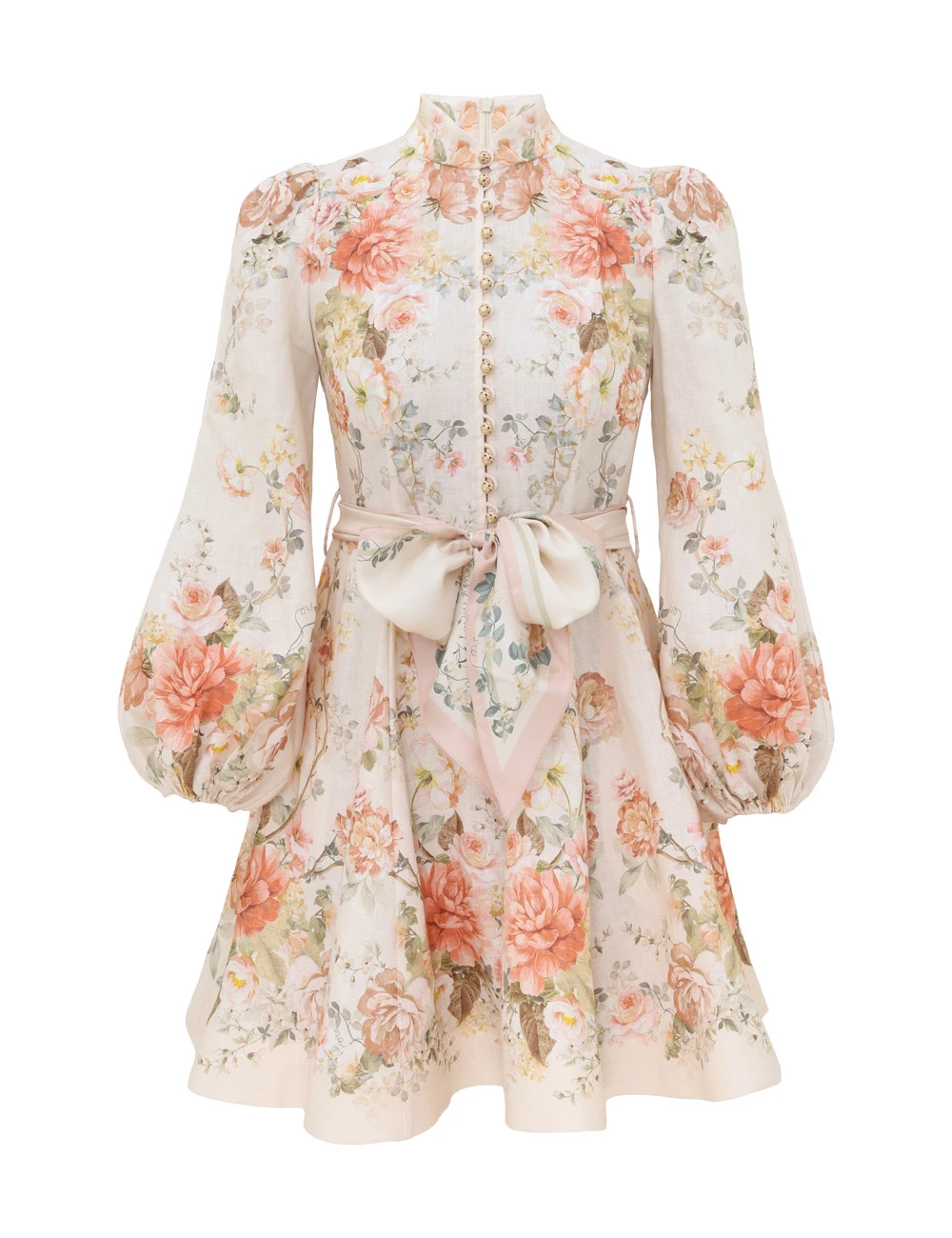 Zimmermann Clash Button Mini Dress | Ready to Wear Collection Luxury Shoes Zimmermann Clash Button Mini Dress