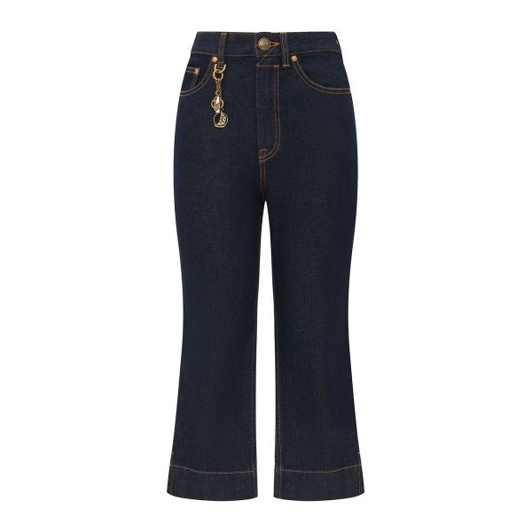 Zimmermann Clash Denim Capri Pant