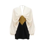 Zimmermann Clash Drape Tunic in Multicolour | Tops | Luxury Shoes 